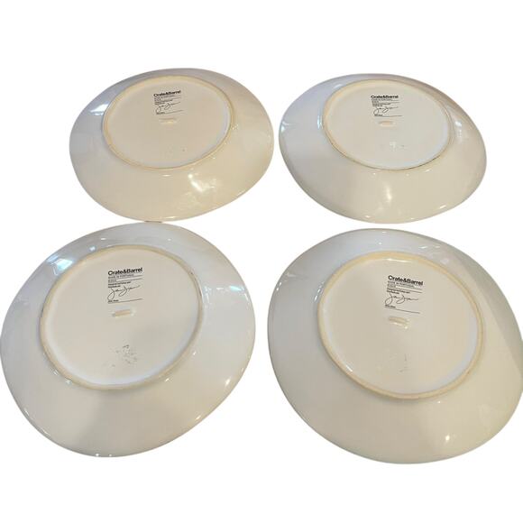 Crate and Barrel Plate Salad-Bread- Dessert 
Pumpkin Fall Holiday Halloween - Picture 3 of 4